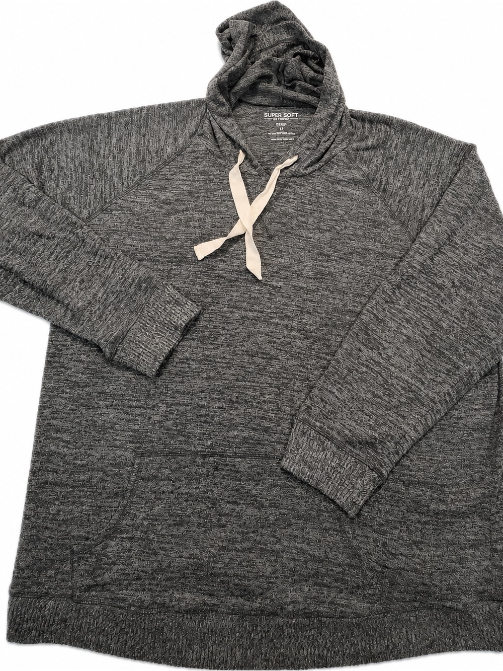 Torrid  3 Charcoal Gray Women’s Lightweight Pullover Hoodie Lounge 22-24